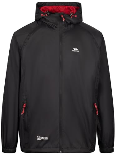 Trespass Unisex Erwachsene Qikpac Jacket Kompakt Zusammenrollbare Wasserdichte Regenjacke