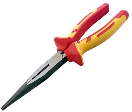 Amtech – Vde Insulated Long Nose Pliers 200mm (8) 1000v Rated for Electrical Work the Vde Insulated Long Nose Pliers 200mm (8) Are the Ultimate Tool for Electrical Professionals and Dedicated Diy E,