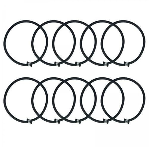 Fiocias 2 X 10 Stück Elastisches Trampolinseil, Hochsprung Bungee Seil, Aluminiumschnalle, Robustes Trampolinzubehör, Bungee Seil für Fitness Trampolin