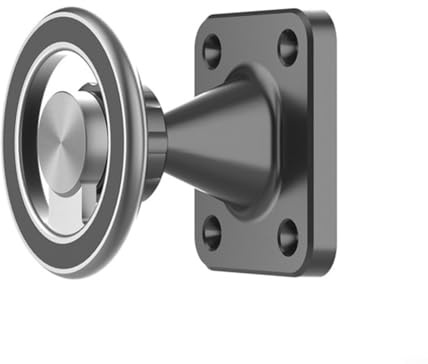 Kivivaka Magnetische Wandhalterung für Tablet und Handy, um 360° drehbar, verstellbar, starke Aluminiumlegierung, kompakt, schwarz, 6 x 5 cm, Halterung für Büro oder Zuhause