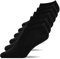 Snocks Sneaker Socken Herren & Damen 6 Paar aus Bio-Baumwolle - Weiche und Atmungsaktive Kurze Socken, Perfekte Passform, Ideal für Sport & Alltag - Knöchelsocken Gr.35-38 Farbe Schwarz