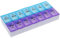 Haobase Seven Day AM and PM Pill and Tablet Storage Box with compartments