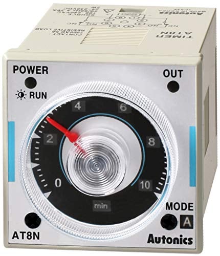 AT8N-2 Timer 0,05s-100h DPDT/ SPDT + SPDT 250VAC/5A,30VDC/5A 24VAC AUTONICS