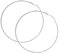 FOCALOOK 100mm Hoop Ohrringe Creolen Große Runde Kreis Ohrringe silberfarben Elegant Ohrschmuck für Frauen Mädchen Bürodamen