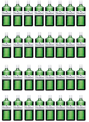 32 x Gordon's Gin Party STAND UP Edible Paper Cupcake Toppers Cake Decorations