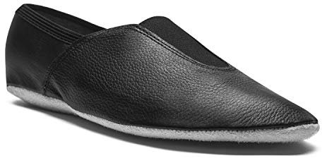 Rumpf Gymnastikschuhe Turnschläppchen Voltigierschuhe Ballett Sport Fitness Tanz, Schwarz Chrom, 43 EU