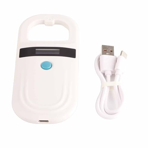 Chiplesegerät für Tiere Tier Haustiermarke Chip Lesegerät Microchip Reader Mikrochipscanner Microchip Scanner RFID 134.2Khz, Haustiermarke ID Microchip Scanner für die Tierverfolgung FDX- B