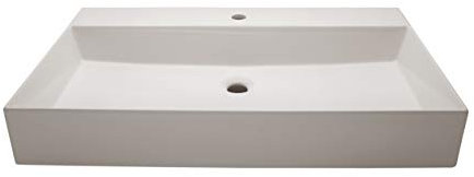 Azzurra Keramik Waschtisch Modell Elegance Squared weiß glänzend 81x45x12,5cm