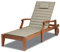 CLASSIC ACCESSORIES Storigami Chaiselongue-Kissen, wasserabweisend, 183,9 x 53,3 cm, Grau meliert