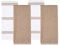 100% Cotton Terry Tea Towel - Tan Plain & Stripe Pattern, Pack of 4 | Kitchen Towel Set | Absorbent, Strong, Quick Dry & Machine Washable | Home & Bathroom Accessories