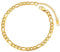 FOCALOOK Chaîne de Cheville Figaro Plaqué Or pour Femme Homme Bracelet de Pieds 6mm/25cm Accessoire Eté