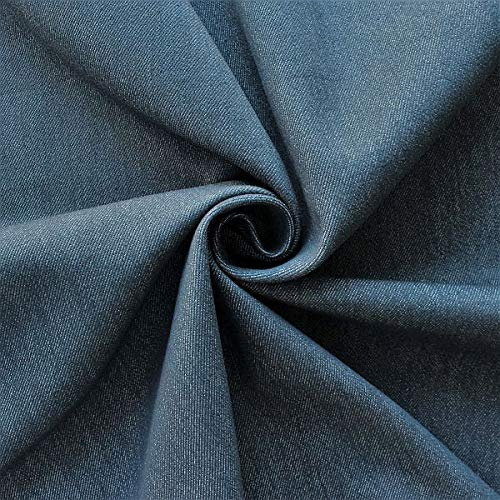 Stoffkontor Stretch Denim Jeans Stoff - Meterware, Dunkel-Blau - zum Nähen von Hosen, Jacken, Dekorationen UVM.