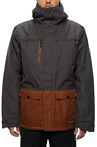 686 Herren Anthem Isolierte Jacke – Charcoal Colorblock Medium