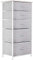 YITAHOME Chest of Drawers, Non-Woven Fabric 5-Drawer Storage Organizer Unit for Bedroom Living Room Closet, Sturdy Steel Frame, Easy Pull Fabric Bins & Wooden Top, Fabric Dresser