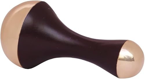 WHOLELIFEOBJECTS, Detox BronzeKansa Massagegerät für Gesicht, Fuß und Körper, 2-in-1 Massagegerät mit komfortablem Griff, Braun