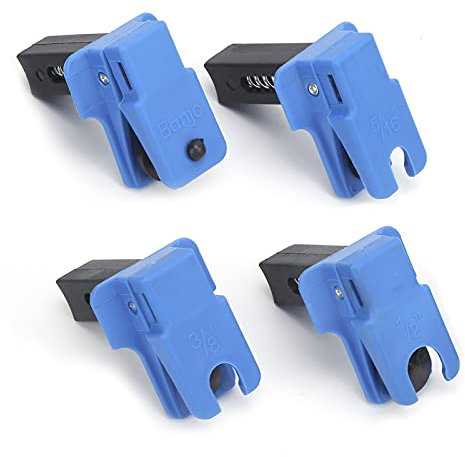 Akozon Pipe Clamp, 4PCS Vertical Pipe Clamp Oil Pipe Clamp Vertical Car Repair Maintenance Accessory Tool For Brake Hose Clip And Nozzle Clamps
