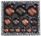 Weihnachtskugeln Glas 4-8cm 13er Set Christbaumkugeln Shiny Chestnut