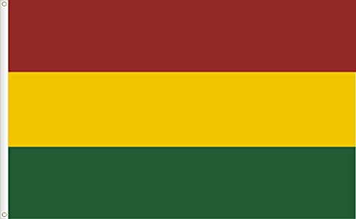 BANDERA DE BOLIVIA S/E. CALIDAD RASO ESTANDAR, MEDIDA GRANDE 150X90