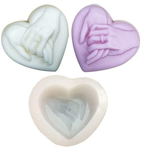 TROYSINC Kerzenformen Herz-Silikonform,Romantisch,Valentinstag Herz Kerzenformen DIY Silikonform zum Gießen Herzförmige Gussform,für DIY Seife, Kerzen, Schokolade, Haus Dekoration