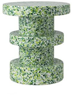 Normann Copenhagen Bit Hocker aus 100% Post-Industrielles Polyethylen mit niedriger Dichte in der Farbe Stack Grün, Maße: 36cm x 36cm x 42cm, 605704