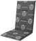 Doppler / Hochlehner Spot/Gartenstuhlauflage/Hochlehner/Grau Wappen/ca. 119 x 48 x 5 cm