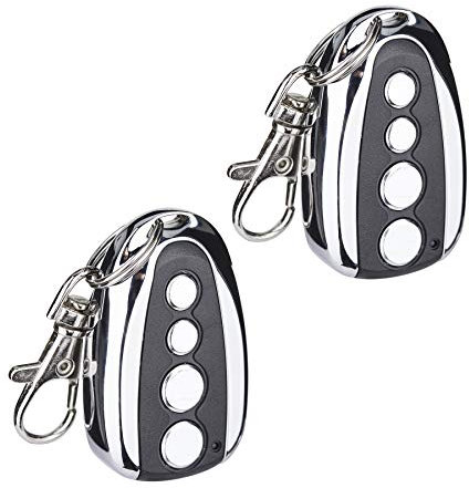 CO-Z 2 Télécommandes pour Motorisation Portail de 433.92 MHz, Télécommande de Pack de 2 Compatible avec Divers Motorisation Porte de Distance de 30M