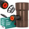 Millto™ Dachrinnenablauf für Regentonne DN Ø110 mm Braun | Regenwasser Regentonne Fallrohr Regensammler Speedy Regenwassersammler für Fallrohre Fallrohrfilter Gartenschlauch Anschluss Schnellkupplung