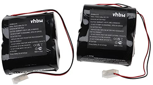 vhbw 2X Batterie kompatibel mit ABUS Secvest 2WAY Alarmanlage, Alarmsystem, Funk-Außensirenen (15Ah, 3V, Alkaline)