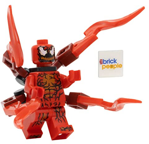 LEGO Superhelden: Carnage Minifigur mit Anhängen und rotem Umhang