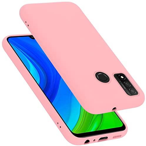 Cadorabo Hülle kompatibel mit Huawei P SMART 2020 Hülle Silikon Handyhülle für P SMART 2020 Case aus flüssigem Silikon- Kratzfeste und stoßfeste dünne TPU Schutzhülle - Liquid PINK