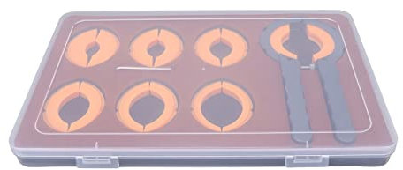 Pinza per Lunetta dell'orologio, Chiave Inglese Strumento di rimozione della Lunetta del Modello Diverso Sicuro in Lega Portatile con Scatola di plastica per orologiaio per Negozio