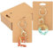 G2PLUS 100 Stück Displaykarten Schlüsselanhänge Ohrring Display Karten,Schmuck Display Kraftpapier 12x8CM DIY und Schmuck Display-Braun