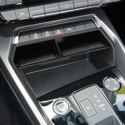 KOLOME Centre Console Storage Box Compatible with A3 8Y 2020 2021 2022 2023 2024 Storage Compartment Box Interior Organiser Storage Box Tray Storage Interior Accessories