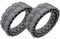 Beegie Compatibile con Pneumatici for Ruote ECOVACS. Compatibile for DEEBOT OZMO X1 Omni / T10 Turbo / T10 Plus / T20 Robot Aspirapolvere Accessori Pezzi di Ricambio (Color : X1 Tires 1Pair)