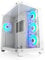 Gaming PC-Gehäuse VITRUM - Midi-Tower, aRGB Beleuchtung (inkl. Steuerung), Glas-Seitenteil, vormontierte Lüfter, ATX, mATX, Mini-ITX, weiß