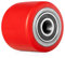 Pallit Laufrolle für Hubwagen Polyurethan (PU) 80x70 mm Rot Achse 20mm inkl. Kugellager