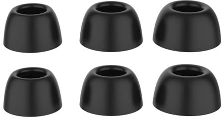 Cuscinetti auricolari a flange morbide di ricambio per Samsung Galaxy Buds 2 Pro, colore: nero