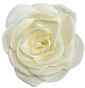 100 Mm Satin Camélia Fleur Grande Broche Épinglettes À La Main Tissu Fleur Broches Broche Pour Fête De Mariage Pour Femmes Hommes Robe Costume Vêtements Épingles à Cheveux Accessoires Bijoux(beige)