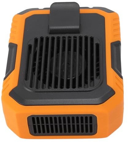 Fockety Gürtellüfter, 3 Geschwindigkeiten einstellbar Eingebauter 4000mAh Akku Wiederaufladbar Taille Clip Fan Doppelter Clip Tragbarer persönlicher Clip-Ventilator mit Beleuchtung
