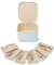 Vlando Schmuckkästchen Reise, Modern Schmuck Organizer mit 6 Schmuckbeutel, Schmuckaufbewahrung Klein, Jewelry organizer für Damen, Mädchen, für Ohrringe, Ketten, Geschenk für Frauen, Hellblau