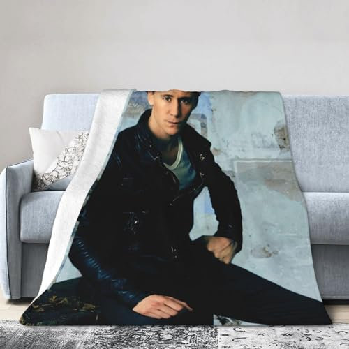 zekiooofkwo To-m Hiddleston Decke, Flanell-Fleece, sehr gemütlich, dekorativ für Zuhause, Couch, Bett, Stuhl, Reisen, superweiche, warme Decken für alle Jahreszeiten, 203,2 x 152,4 cm