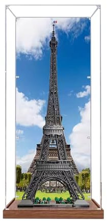 Acrylic Display Case for Lego Eiffel Tower, Paris 10307，Dustproof Box, Storage Box, Transparent Box, Display Box Compatible with Lego 10307（Only Case, No Model (Option 2)