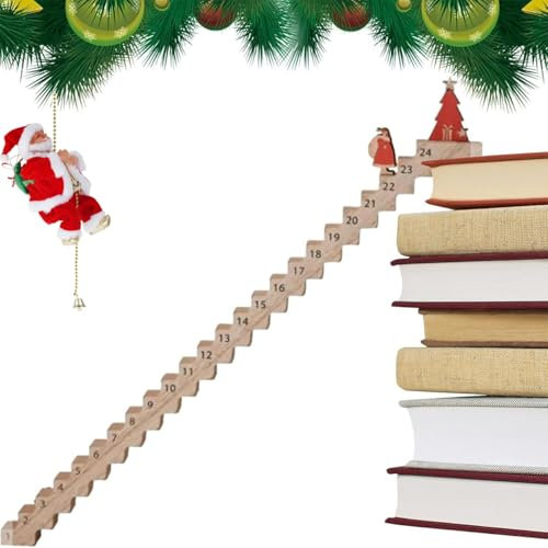 Weihnachtsmann Adventskalender Treppe 2024, Kletternder Weihnachtsmann Treppe Countdown Kalender,Adventskalender treppe,kletternder weihnachtsmann,weihnachtsmann treppe,Weihnachts Countdown
