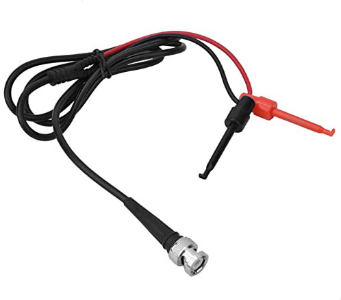 Cable de Prueba de Osciloscopio BNC con Enchufe Macho a Gancho de Prueba Doble, Línea de Cable de Prueba de Mantenimiento de Vehículos para Pruebas Eléctricas