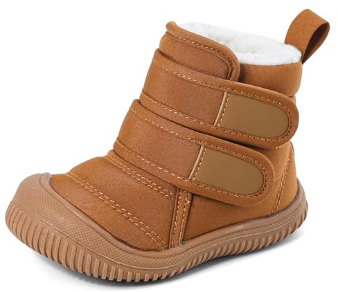 MASOCIO Stivaletti Neonato Neonata Invernali Scarpe Scarponcini Bimbo Bambino con Suole Gomma Antiscivolo Taglia 19-27 EU