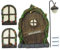 UWEOTYYY Feengarten -Kit, Harzfenster und Märchentür für Baumstamm, Glühen im dunklen Feengartenhaus mit Feenlaterne, Feengartenzubehör im Freien Gartenbedarf Freien