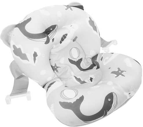 Kisangel Badewanneneinsatz Verstellbar Rutschfest Babybadewannensitz mit Atmungsaktivem Netz Dusche Badekissen für Neugeborene und Junge Mädchen Hautfreundliches Shower Support Cushion