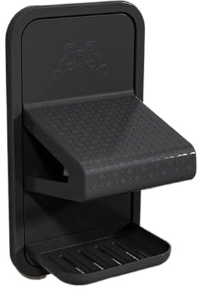 Shower Foot Rest | Shaving Stool for Inside Shower - Wall Mount Step with Tray for Acrylic Glass Tile Marble Bathroom Apartment Hotel Home Dorm Adults Seniors