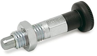 Ganter Normelemente GN 717-10-M16X1, 5-BK-ST - Rastbolzen, Silber, 2 Stück