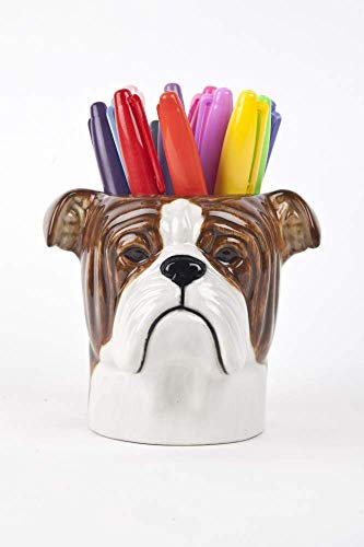 Quail Ceramics - English Bulldog Pencil Pot
